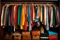 Colorful Shirts in a Closet Royalty Free Stock Photo