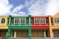 Colorful shop facades