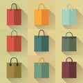 Colorful Shopping Bags on Display Royalty Free Stock Photo