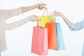 Colorful shopping bags Royalty Free Stock Photo