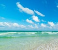 Colorful shore in Miami Beach, USA