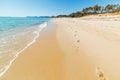 Colorful shore in Piscina Rei beach Royalty Free Stock Photo