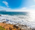 Colorful shore in Porto Ferro Royalty Free Stock Photo