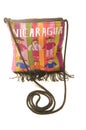 Colorful shoulder bag carryall made in Nicaragua