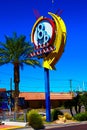 A colorful sign at arts district in downtown Las Vegas.