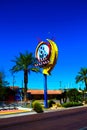 A colorful sign at arts district in downtown Las Vegas.