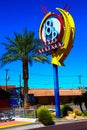 A colorful sign at arts district in downtown Las Vegas.