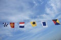 Colorful signal flags Royalty Free Stock Photo