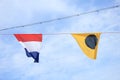 Colorful signal flags Royalty Free Stock Photo