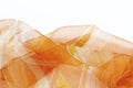Colorful silk orange scarfs background Royalty Free Stock Photo