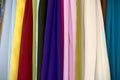 Colorful silk scarfs Royalty Free Stock Photo