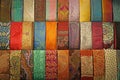 Colorful silk ties in the Istanbul Grand Bazaar Royalty Free Stock Photo