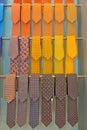 Ties Business, Colorful Clothes Stored, Classic and Elegant Men Style Royalty Free Stock Photo