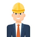 Colorful simple flat vector of engineer