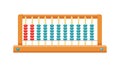 Colorful Simplified Abacus Vector Icon, Learning and Math Tool, vector design Generative AI Royalty Free Stock Photo