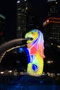 Colorful Singapore Merlion