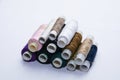 Colorful skeins of thread for sewing. Royalty Free Stock Photo