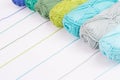 Colorful skeins of Yarn Royalty Free Stock Photo