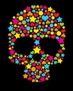 Colorful skull