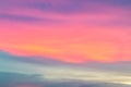 Colorful sky background in twilight. Royalty Free Stock Photo