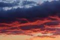 Colorful sky shortly after sunset Royalty Free Stock Photo