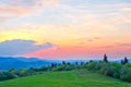 Colorful sky after sunset