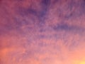 Colorful sky view at sunset on a late December day Royalty Free Stock Photo