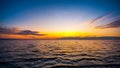 Colorful sky and water in lake Paliastomi in morning , Poti, Geo