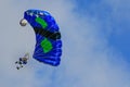 Colorful Skydiving Base Jumper Parachute Royalty Free Stock Photo