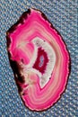 Colorful slice of agate Royalty Free Stock Photo