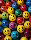 Colorful Smiley Face Balls