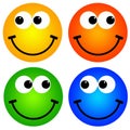 Colorful smileys