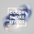 Colorful smoke on background. Vector illustration Royalty Free Stock Photo