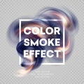 Colorful smoke on background. Vector illustration Royalty Free Stock Photo