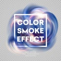 Colorful smoke on background. Vector illustration Royalty Free Stock Photo