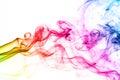 Colorful smoke clouds close up. Royalty Free Stock Photo