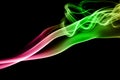 Colorful smoke clouds close up. Royalty Free Stock Photo