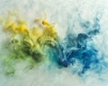 Colorful Smoke Swirls in Abstract Formation. Abstract background. Generative AI Royalty Free Stock Photo