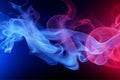 Colorful smoke waves neon spectrum lights generated by AI Royalty Free Stock Photo