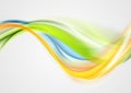 Colorful smooth blurred waves background