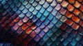 Colorful Snake skin textured background. Lizard, reptile scales. Concepts of texture, fantasy textures, iridescence