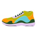 Colorful sneakers icon, cartoon style