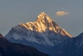 Colorful Snow clad Peak