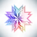 Colorful snowflake