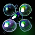 Colorful soap Bubble collection in vector.