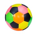 Colorful soccer ball isolated on white background Royalty Free Stock Photo