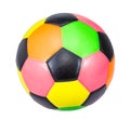 Colorful soccer ball isolated on white background Royalty Free Stock Photo