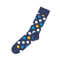 Colorful sock on white background