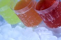 Colorful soda drinks Royalty Free Stock Photo