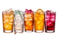 Colorful Soda Drinks Refreshing and Vibrant, Generative Ai Royalty Free Stock Photo